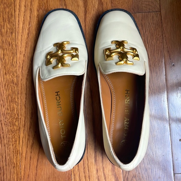 Tory Burch leather Eleanor Heeled Loafers - Very Good Condition - Picture 8 of 9